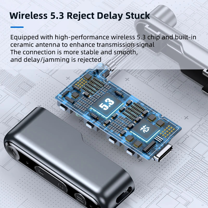 5.3 Car Bluetooth Receiver Car Audio Speaker Car Bluetooth Audio Adapter Supports TWS